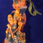 Angled View Antique Ivory Carving